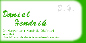 daniel hendrik business card